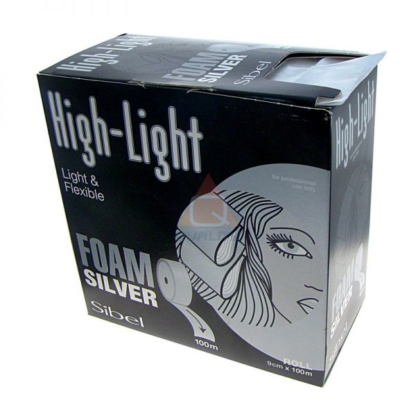 HIGH LIGHT FOAM SILVER - SIBEL - papierki do pasemek -100m