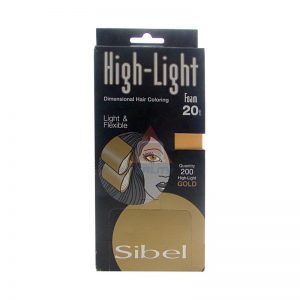 SIBEL HIGH-LIGHT FOAM MIXED papierki do pasemek 9,5cm x 20cm - 200szt