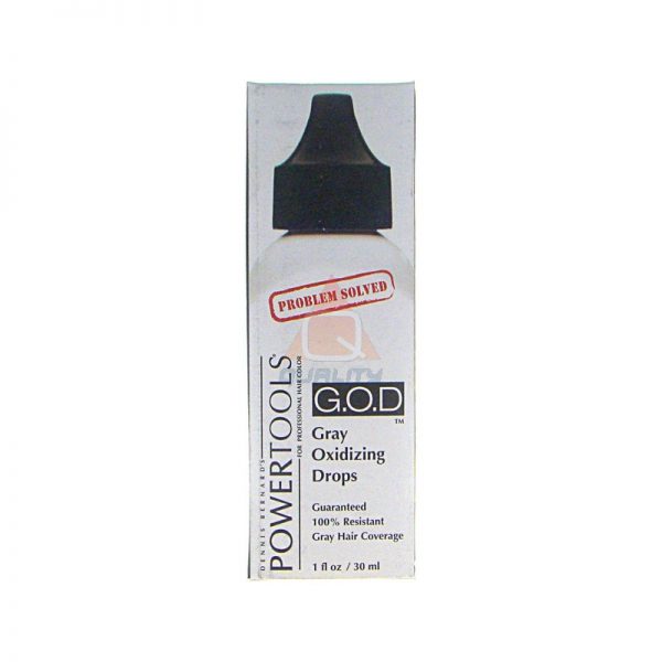 G.O.D. POWERTOOLS - Gray Oxidizing Drops - krople wspomagające pokrycie siwych włosów 30ml