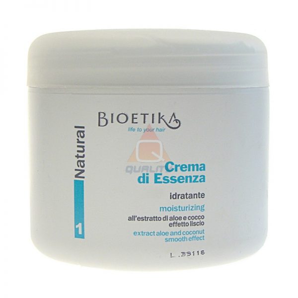 BIOETIKA NATURAL CREMA DI ESSENZA KREM DODAJĄCY BLASKU I OBJĘTOŚCI ZNISZCZONYM WŁOSOM - 500ml