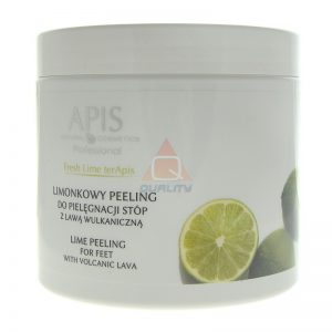 APIS Fresh Lime Peeling do stóp z lawą wulkaniczną