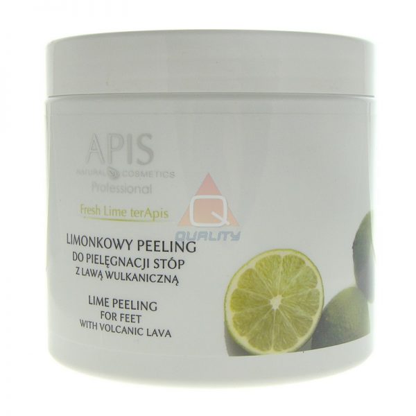 APIS Fresh Lime Peeling do stóp z lawą wulkaniczną